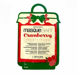 🍒♡Cranberry Cream Mask – Single-Use Facial Mask